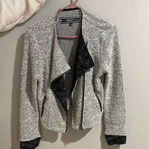 BNCI by Blanc Noir, White and black blazer, women size Medium
